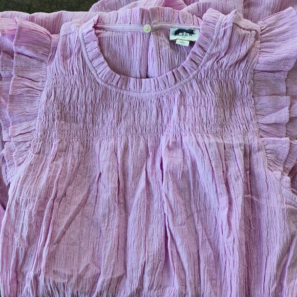 J. Crew Factory Gauze Flutter Sleeve Mini Dress Size L NWT - Picture 6 of 10